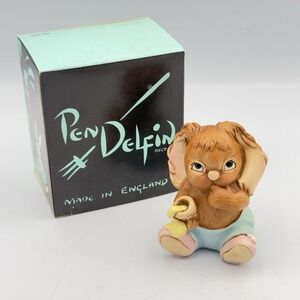 Pendelfin Vanilla Made in England Stonecraft Ice Cream Bunny Figure